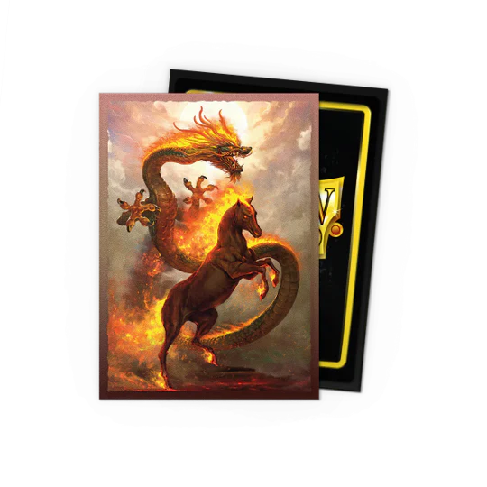 Dragon Shield Matte Dual Sleeves - Standard Size - 100ct - Fire Horse - Image 2
