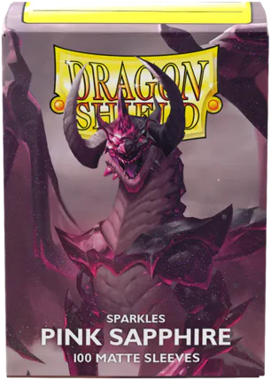 Dragon Shield Matte Dual Sleeves - Standard Size - 100ct - Pink Sapphire