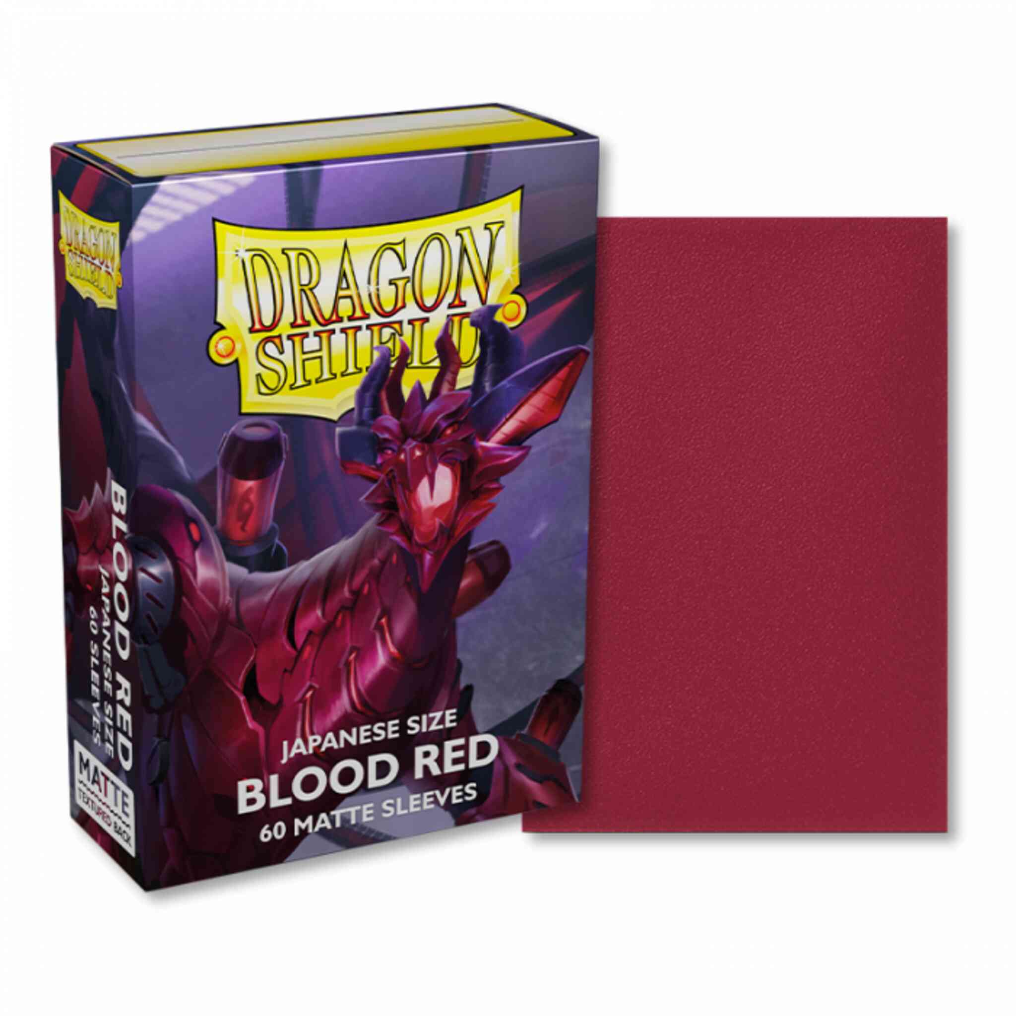 Dragon Shield Matte - Japanese Sleeves - 60ct - Blood Red
