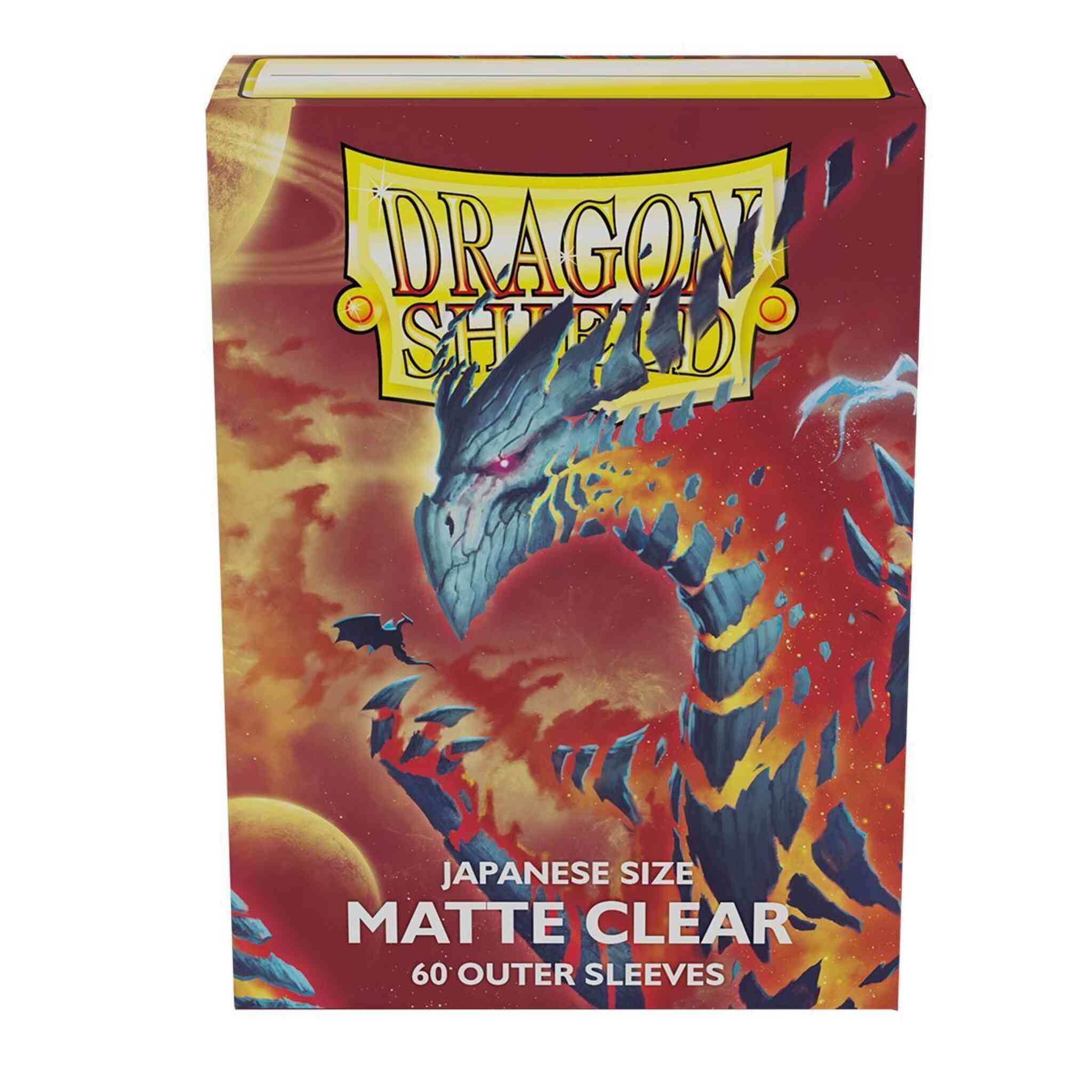 Dragon Shield Matte Outer - Japanese Sleeves - 60ct - Clear