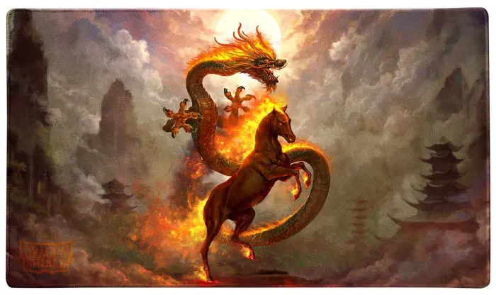 Dragon Shield Playmat with Tube - Fire Horse