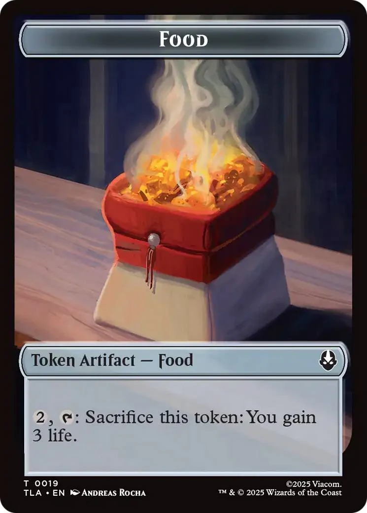 Dragon Token (09) // Food Token (19) [Avatar: The Last Airbender: Tokens] [Non-Foil] - Image 2