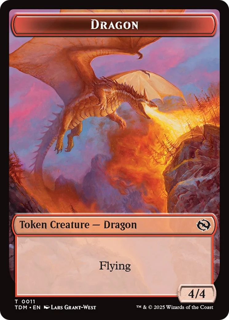 Dragon Token (11) // Warrior Token (13) [Tarkir: Dragonstorm: Tokens] [Non-Foil]