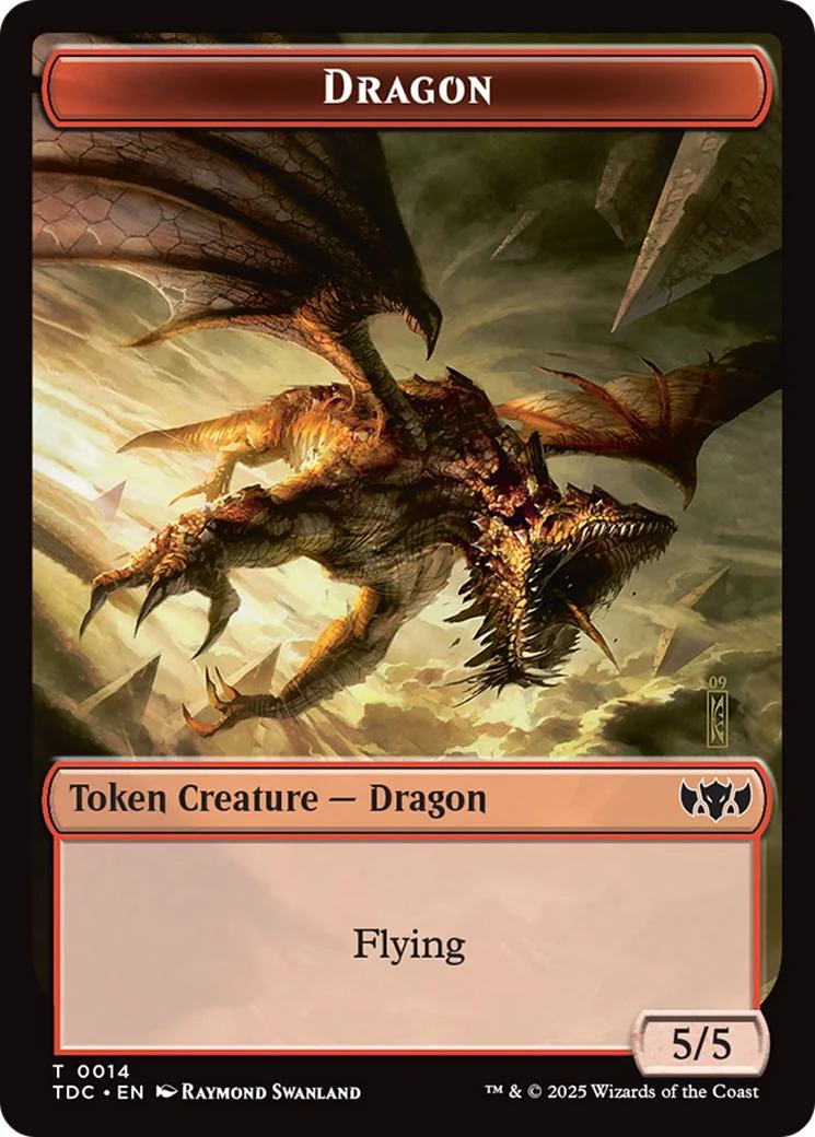 Dragon Token (14) // Frog Lizard Token (21) [Tarkir: Dragonstorm: Commander: Tokens] [Non-Foil]