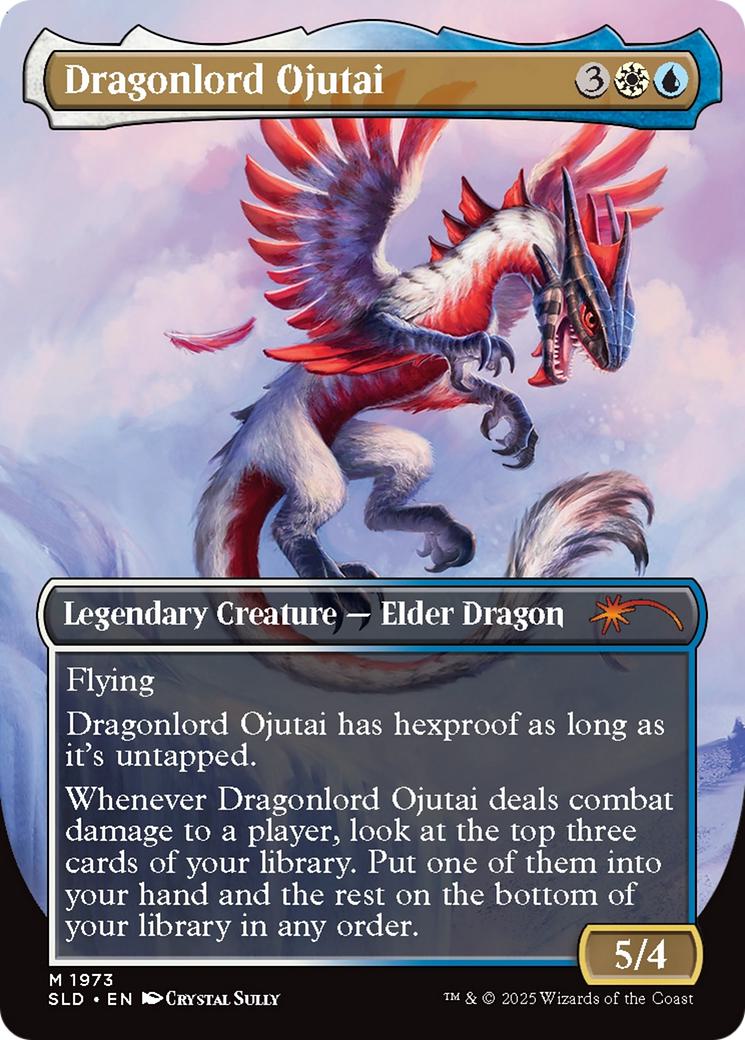Dragonlord Ojutai // Dragonlord Ojutai [1973] [Borderless] [They Grow Up So Fast] [Secret Lair Drop] [Non-Foil] - Image 2