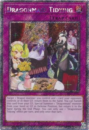 Dragonmaid Tidying - RA04-EN102 - Platinum Secret Rare - 1st Edition