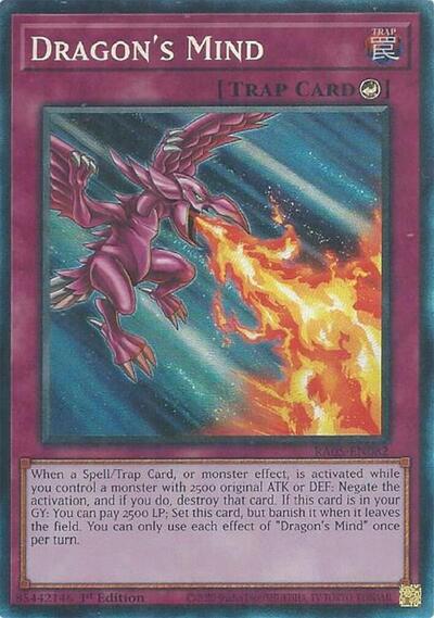 Dragon's Mind - RA05-EN082 - Collector's Rare - 1st Edition