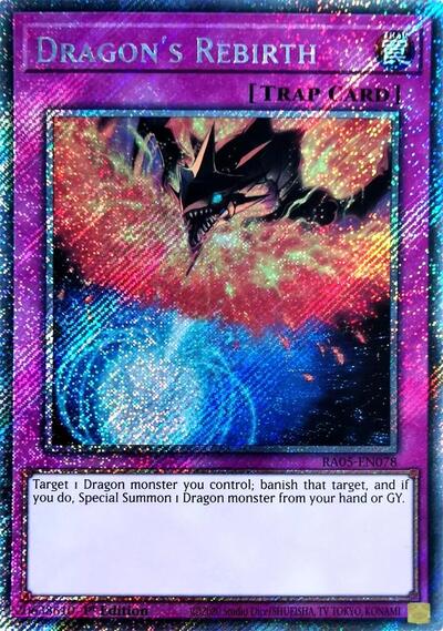 Dragon's Rebirth - RA05-EN078 - Platinum Secret Rare - 1st Edition