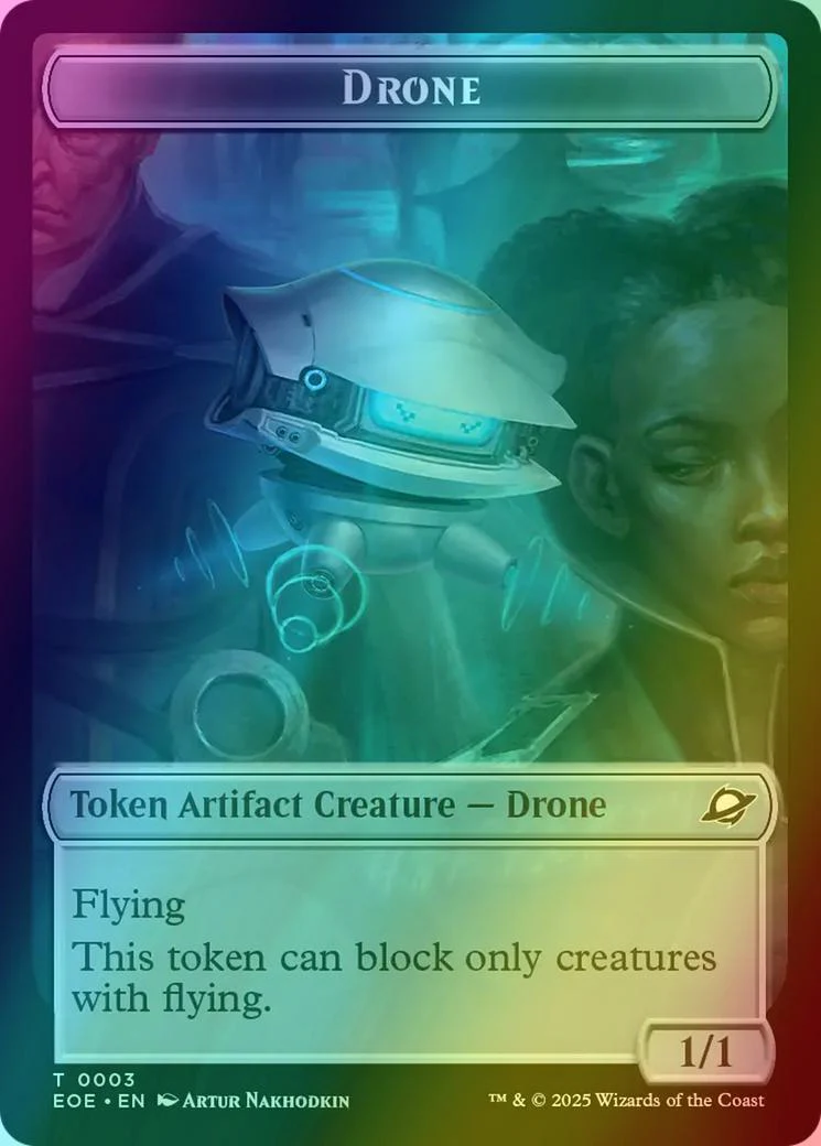 Drone Token (03) // Lander Token (06) [Edge of Eternities: Tokens] [Foil]