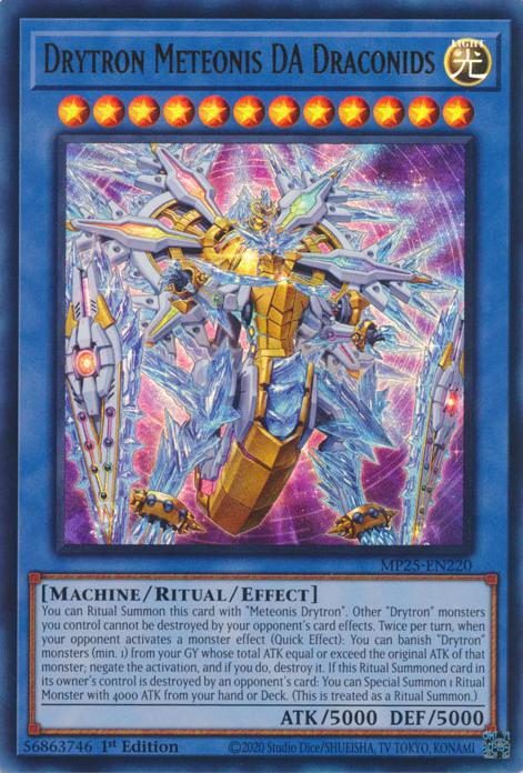 Drytron Meteonis DA Draconids - MP25-EN220 - Ultra Rare - 1st Edition