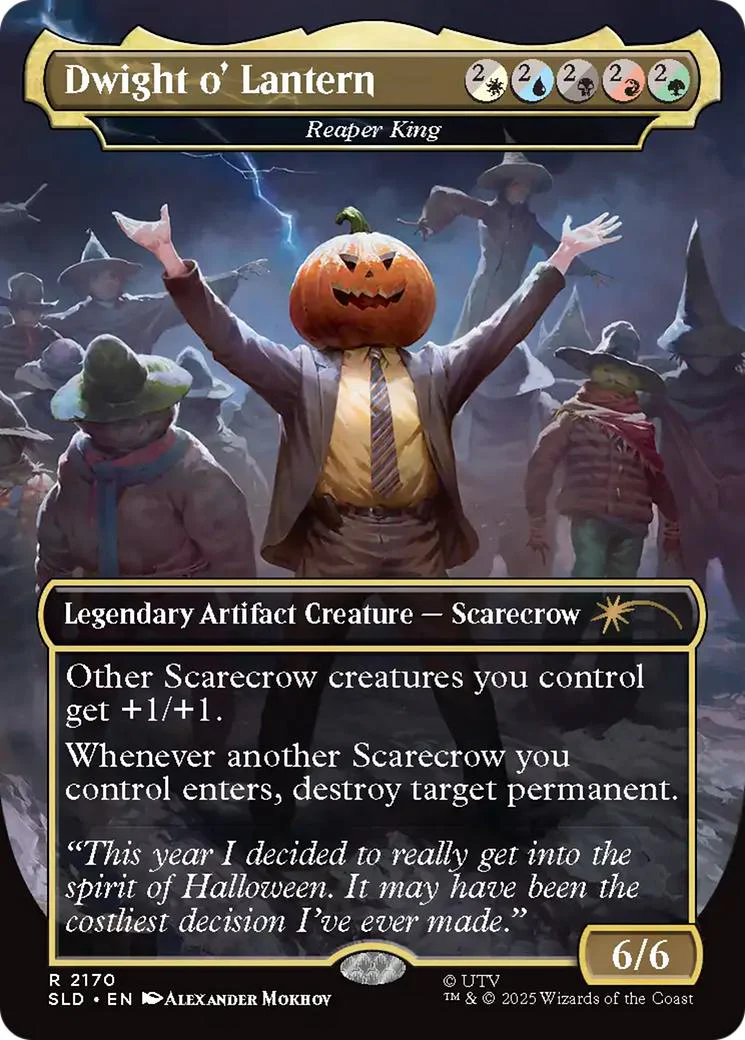 Dwight o' Lantern - Reaper King [2170] [Borderless] [The Office: Dwight's Destiny] [Secret Lair Drop] [Non-Foil]