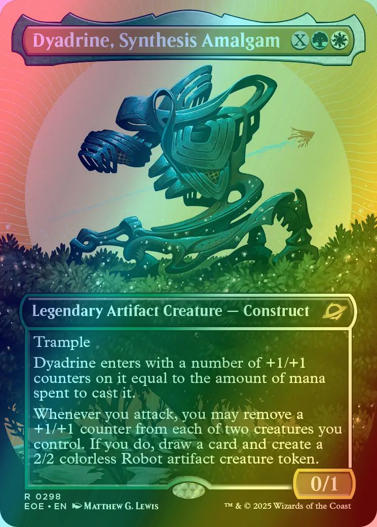 Dyadrine, Synthesis Amalgam [298] [Borderless] [Triumphant] [Edge of Eternities] [Foil]