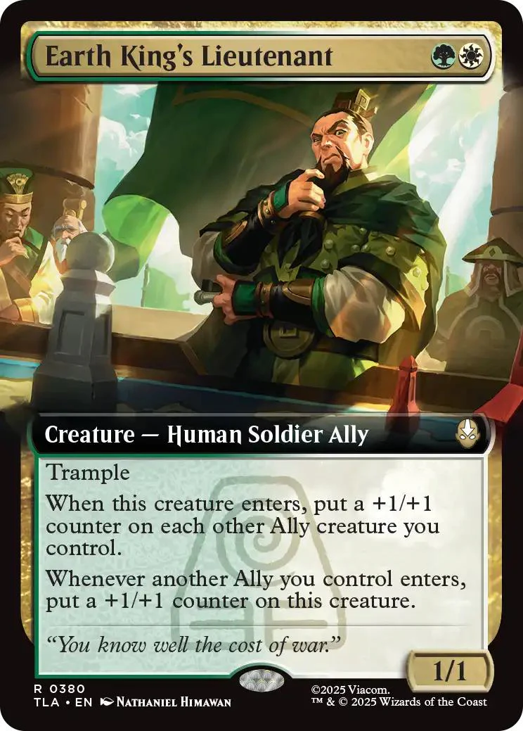 Earth King's Lieutenant [380] [Extended Art] [Avatar: The Last Airbender] [Non-Foil]