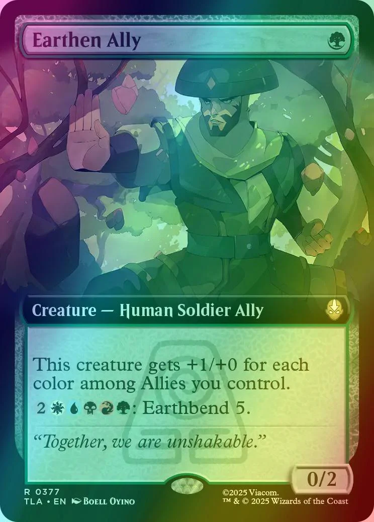 Earthen Ally [377] [Extended Art] [Avatar: The Last Airbender] [Foil]