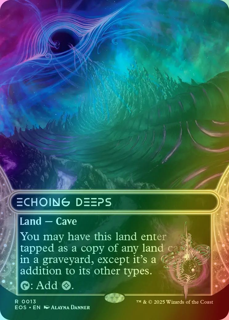 Echoing Deeps [13] [Borderless] [Edge of Eternities: Stellar Sights] [Foil]