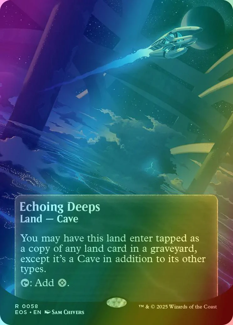 Echoing Deeps [58] [Borderless] [Poster] [Edge of Eternities: Stellar Sights] [Foil]
