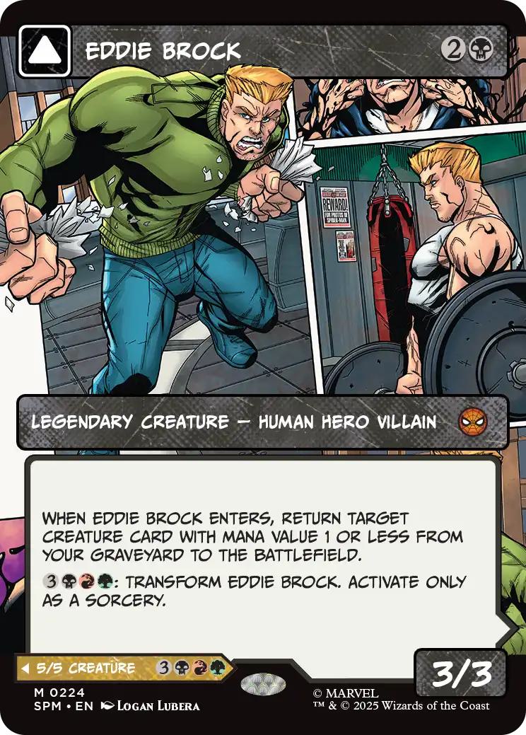 Eddie Brock // Venom, Lethal Protector [224] [Borderless] [Panel] [Marvel's Spider-Man] [Non-Foil]