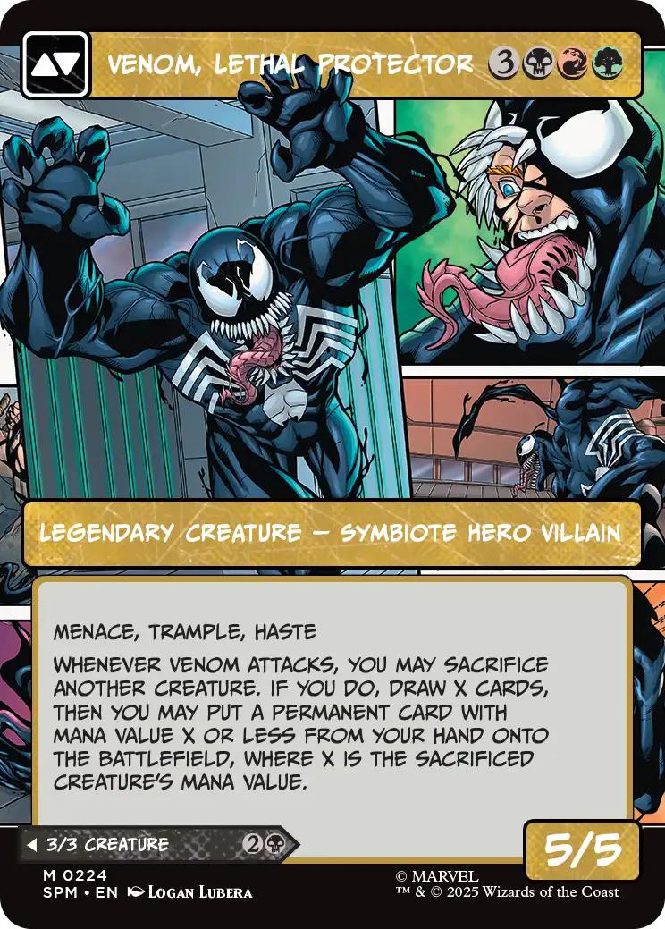 Eddie Brock // Venom, Lethal Protector [224] [Borderless] [Panel] [Marvel's Spider-Man] [Non-Foil] - Image 2