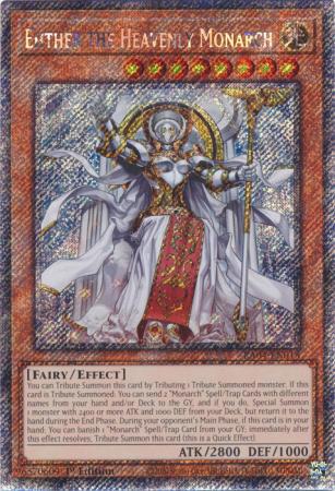 Ehther the Heavenly Monarch - RA04-EN018 - Platinum Secret Rare - 1st Edition