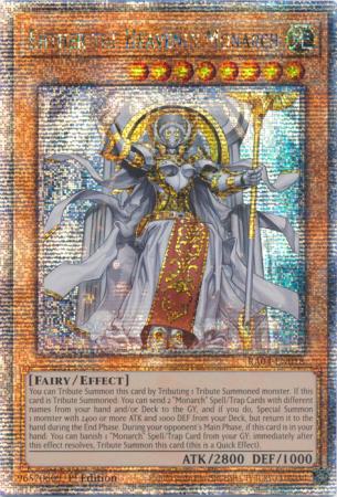 Ehther the Heavenly Monarch - RA04-EN018 - Quarter Century Secret Rare - 1st Edition