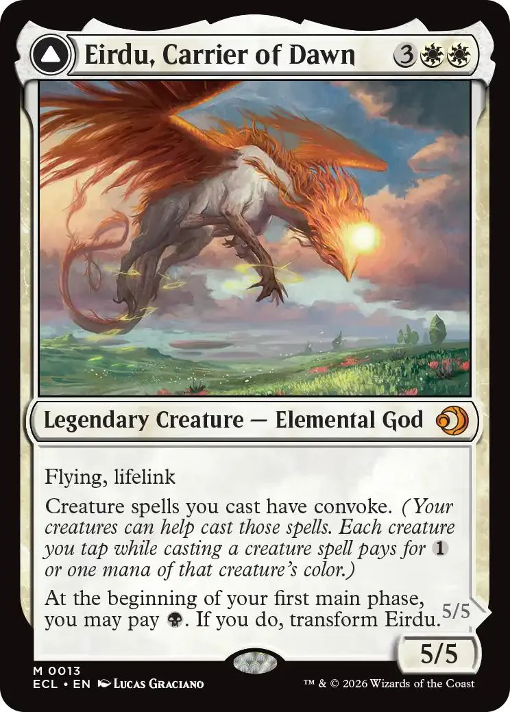 Eirdu, Carrier of Dawn // Isilu, Carrier of Twillight [13] [Lorwyn Eclipsed] [Non-Foil]