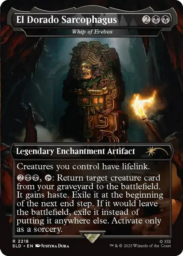 El Dorado Sarcophagus - Whip of Erebos [2218] [Borderless] [Uncharted] [Secret Lair Drop] [Non-Foil]