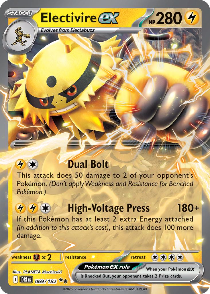 Electivire ex - 069/182 - Double Rare [sv10-069] [Ultra]
