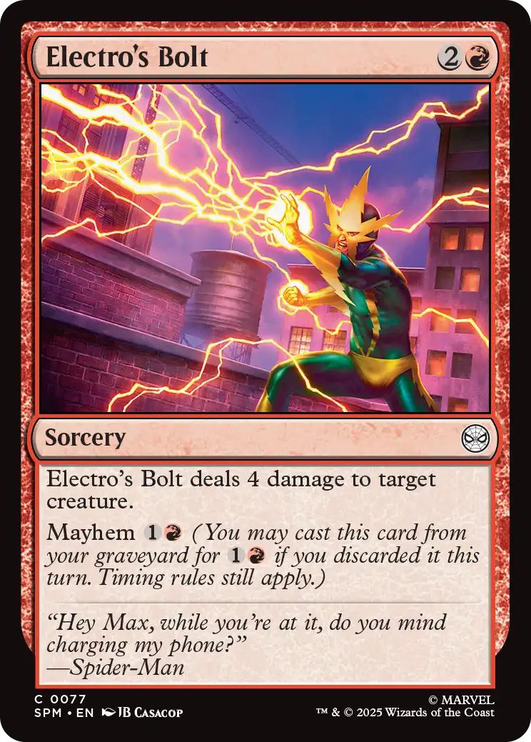 Electro's Bolt [77] [Marvel's Spider-Man] [Non-Foil]