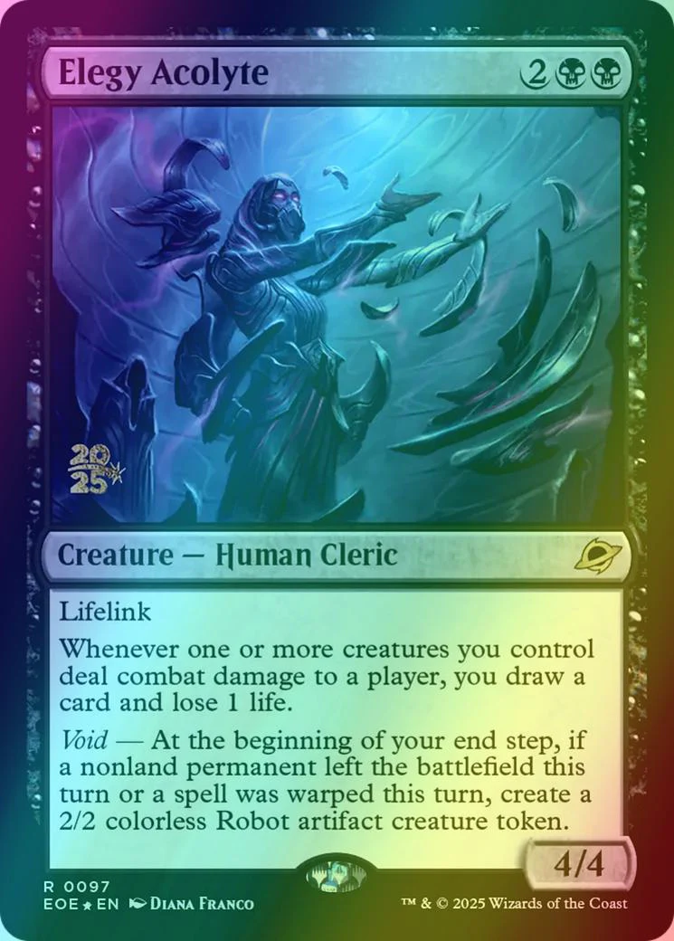 Elegy Acolyte [97s] [Prerelease] [Edge of Eternities: Promos] [Foil]