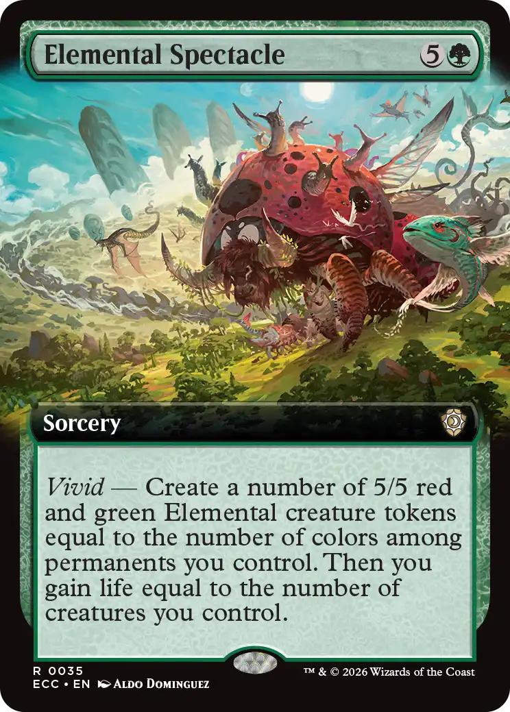 Elemental Spectacle [35] [Extended Art] [Lorwyn Eclipsed: Commander] [Non-Foil]