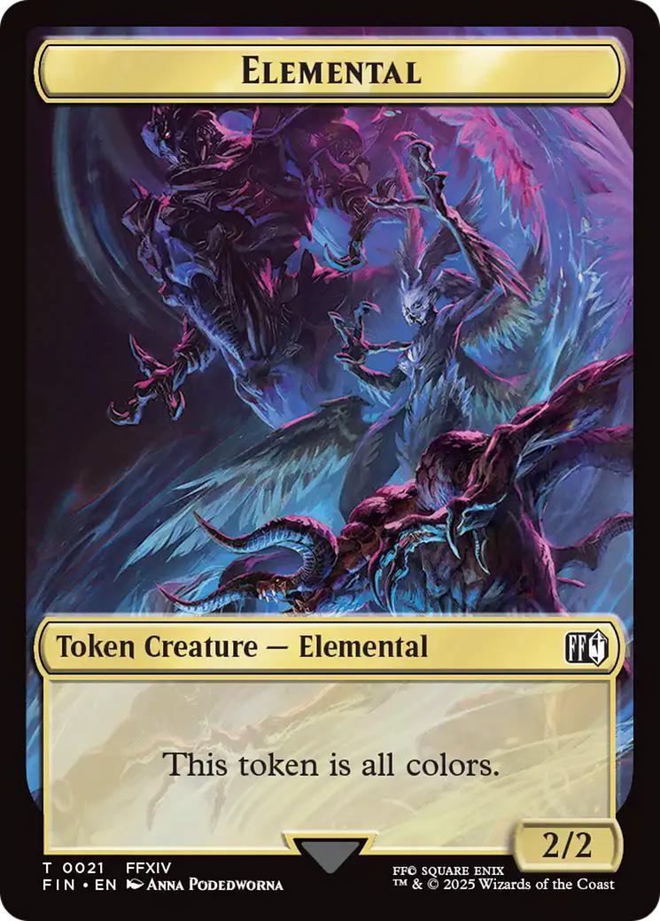 Elemental Token (21) // Hero Token (09) [FINAL FANTASY: Tokens: Tokens] [Non-Foil]