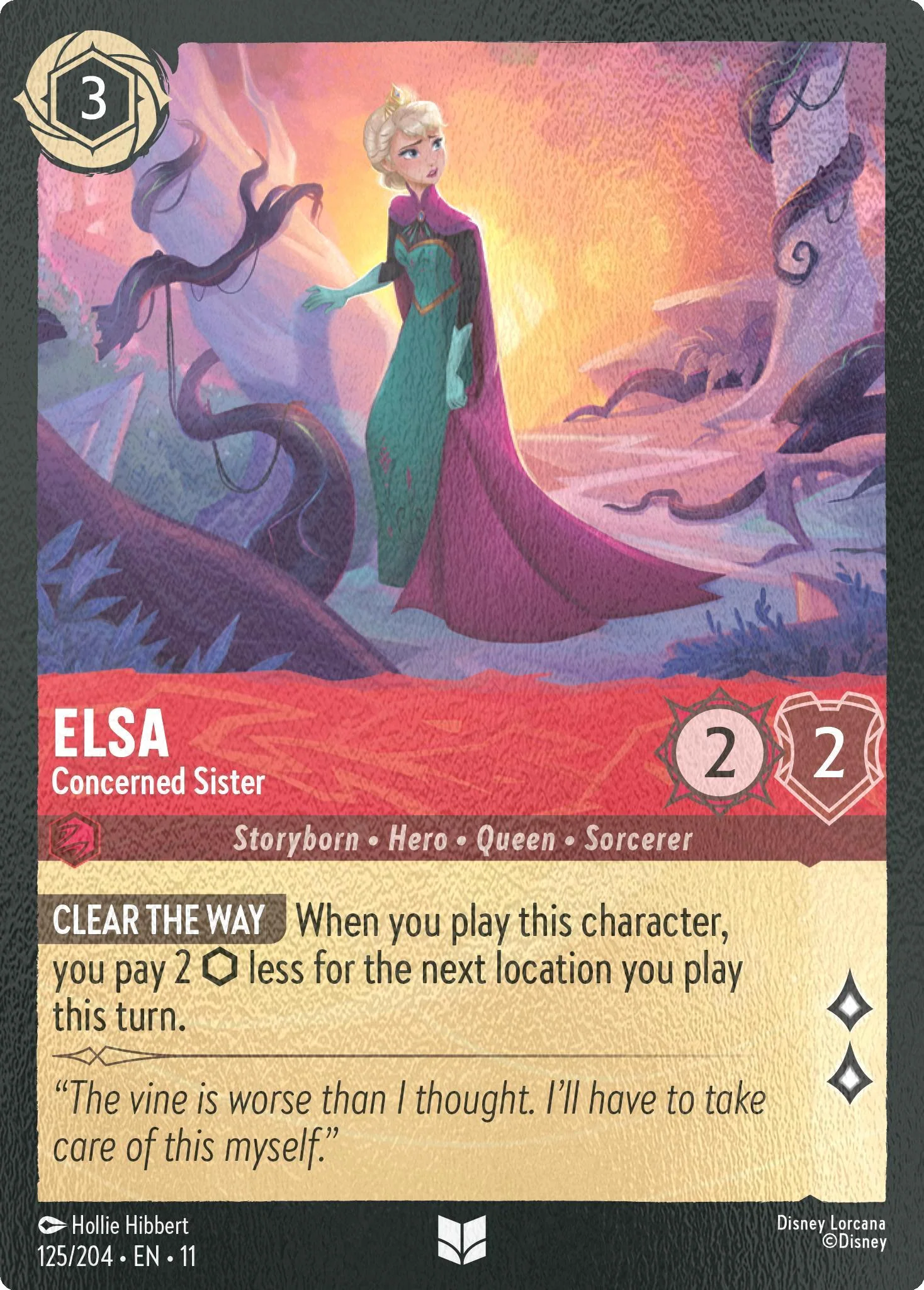 Elsa - Concerned Sister - 125/204 [Winterspell] [Cold Foil]