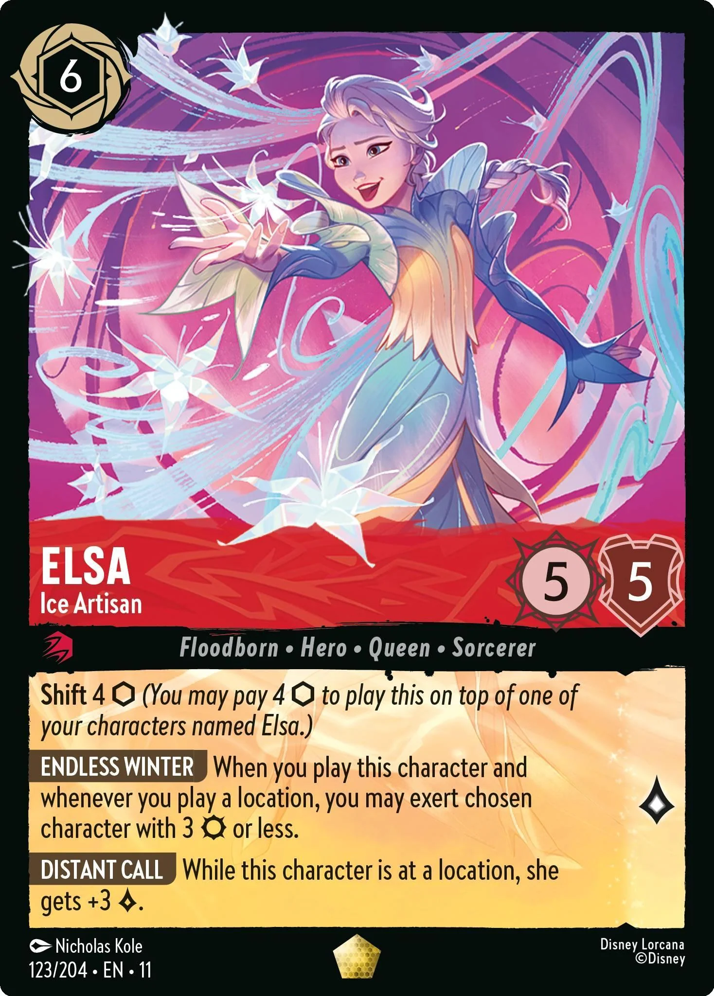 Elsa - Ice Artisan - 123/204 [Winterspell] [Non-Foil]
