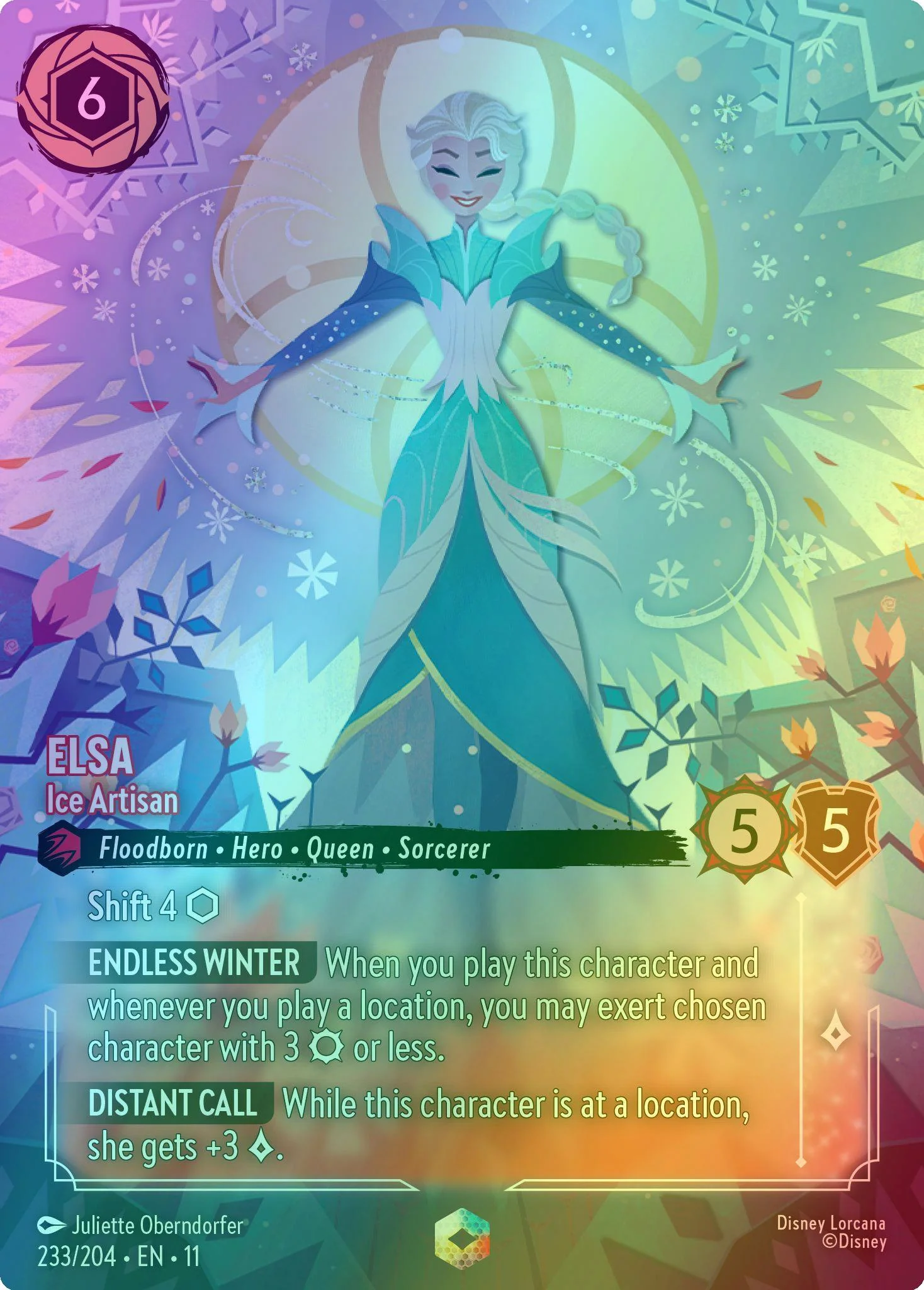 Elsa - Ice Artisan (Enchanted) - 233/204 [Winterspell] [Holofoil]