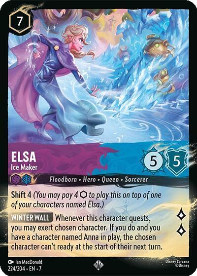 Elsa - Ice Maker - 224/204 [Illumineer's Quest: Palace Heist] [Cold Foil]