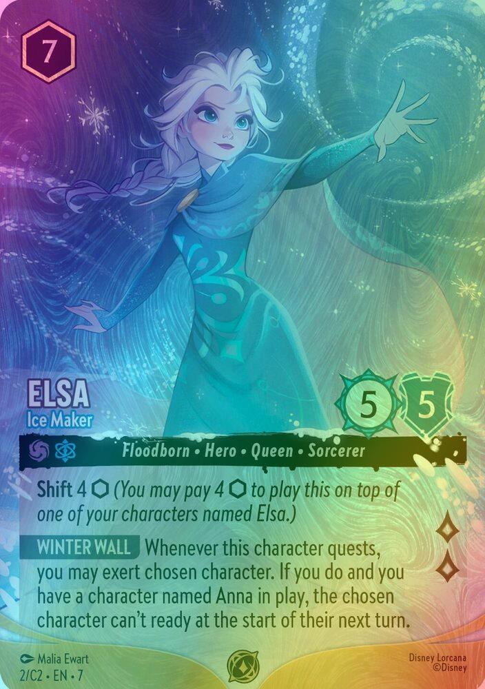 Elsa - Ice Maker - 2/C2 [Disney Lorcana Promo Cards] [Holofoil]