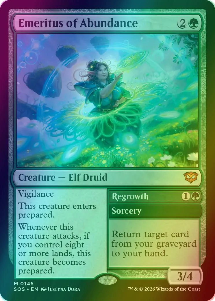 Emeritus of Abundance // Regrowth [145] [Secrets of Strixhaven] [Foil]