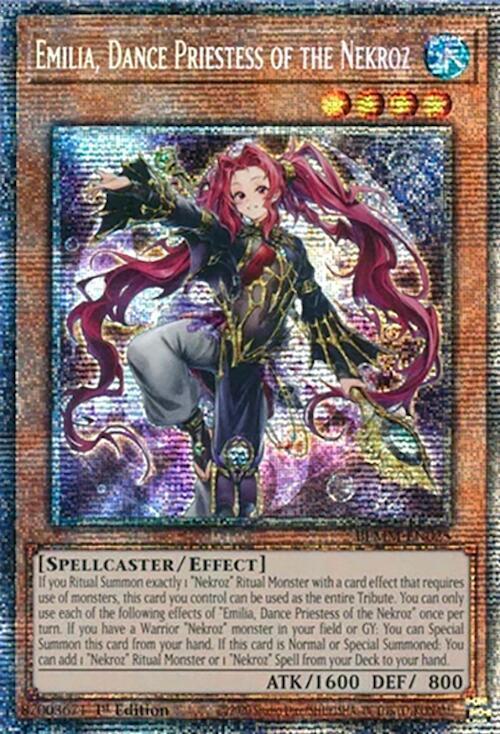 Emilia, Dance Priestess of the Nekroz - BLMM-EN025 - Starlight Rare - 1st Edition