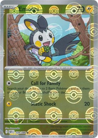 Emolga - Poké Ball Pattern - 029/086 - Common [sv105b-029] [Reverse Holo]