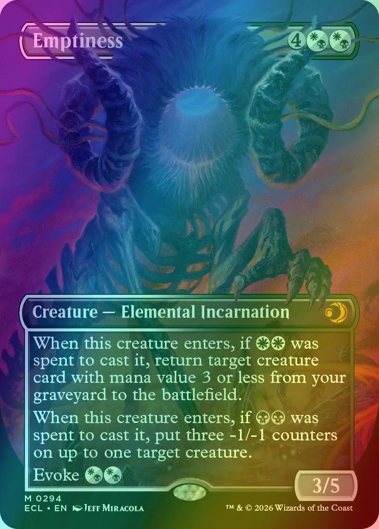 Emptiness [294] [Borderless] [Lorwyn Eclipsed] [Foil]