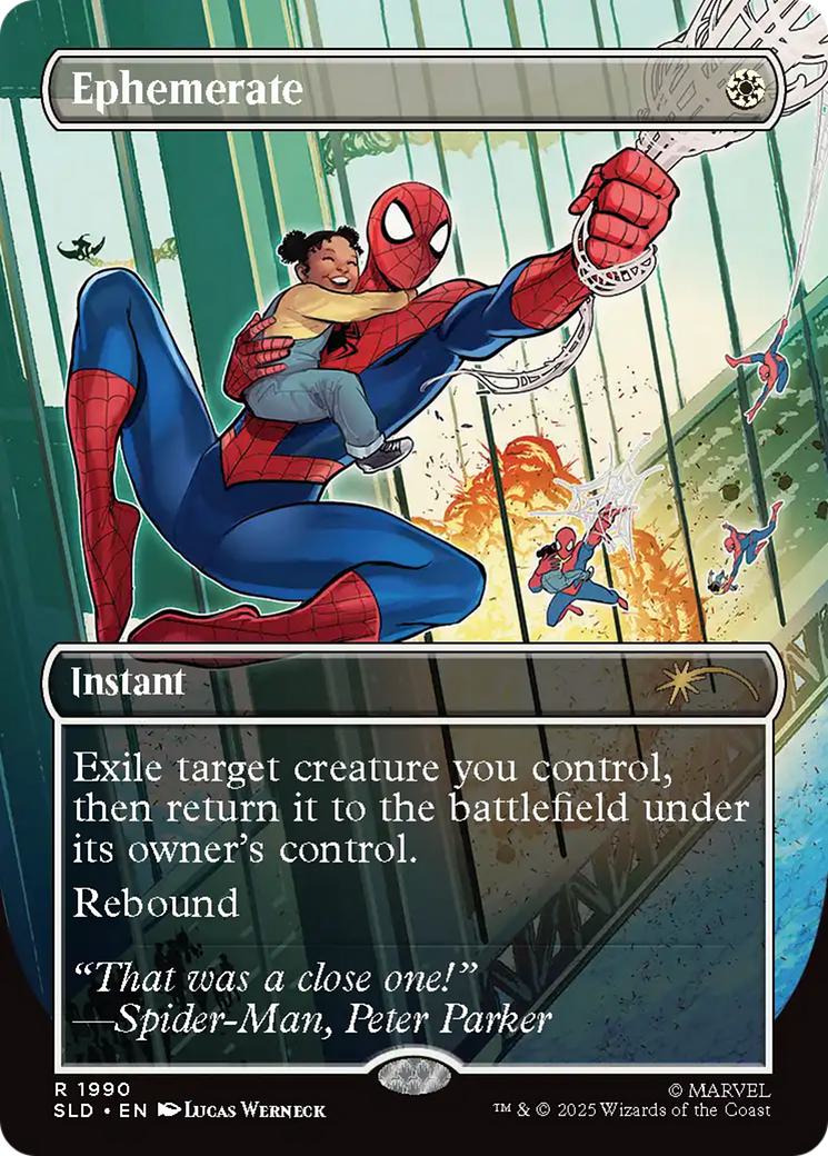 Ephemerate [1990] [Borderless] [Spider-Man: Heroic Deeds] [Secret Lair Drop] [Non-Foil]