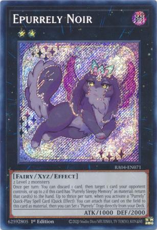 Epurrely Noir - RA04-EN071 - Secret Rare - 1st Edition