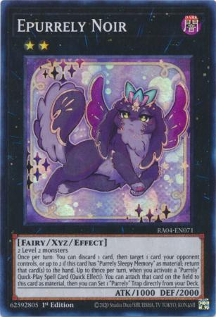 Epurrely Noir - RA04-EN071 - Super Rare - 1st Edition