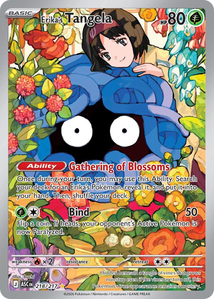 Erika's Tangela - 218/217 - Illustration Rare [me025-218] [Ultra]