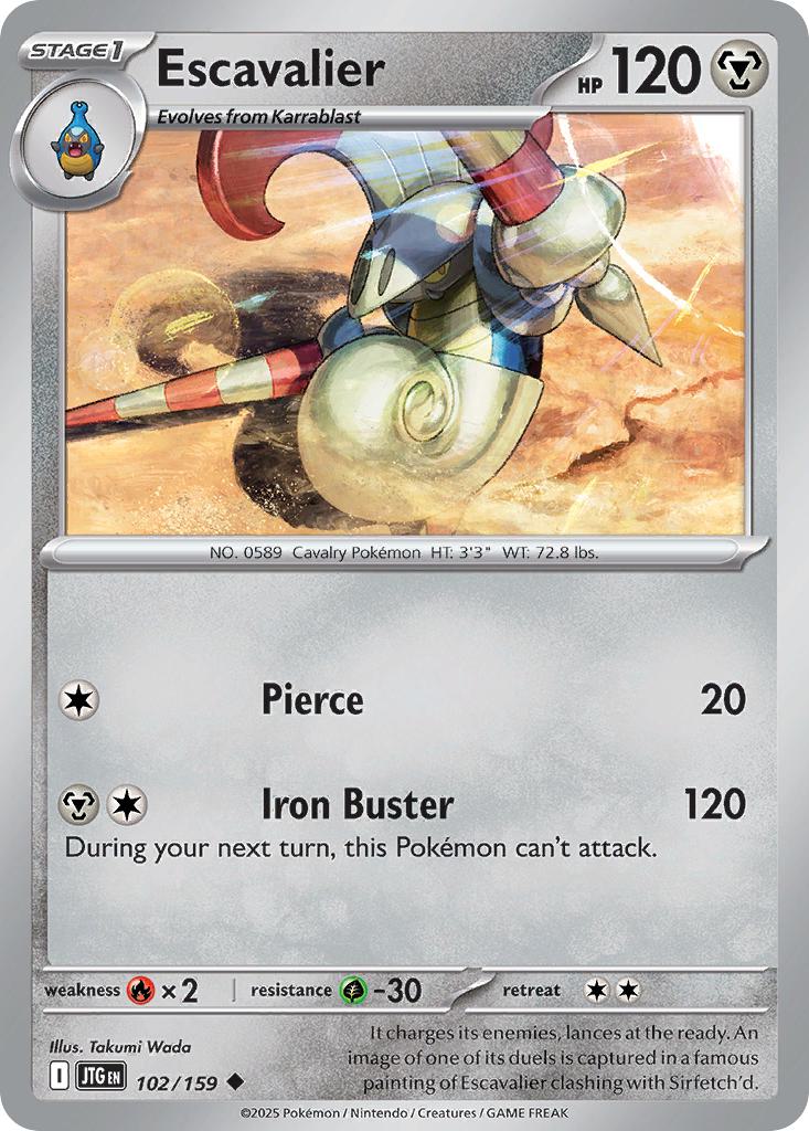 Escavalier - 102/159 - Uncommon [sv09-102] [Non-Holo]