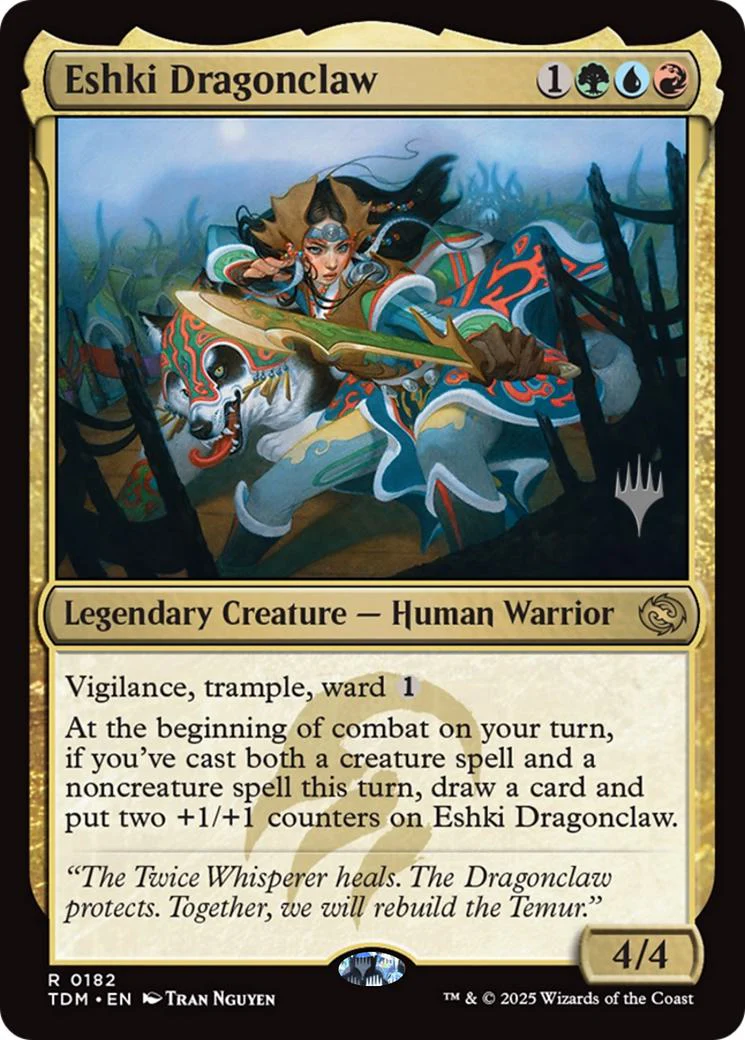 Eshki Dragonclaw [182p] [Promo Pack] [Tarkir: Dragonstorm: Promos] [Non-Foil]