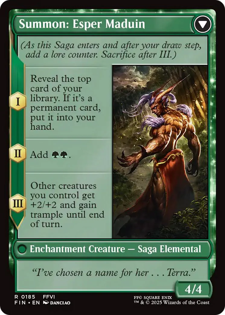 Esper Origins // Summon: Esper Maduin [185] [FINAL FANTASY] [Non-Foil] - Image 2