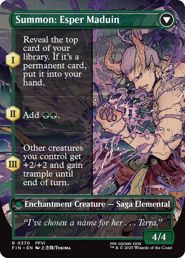 Esper Origins // Summon: Esper Maduin [370] [Borderless] [FINAL FANTASY] [Non-Foil] - Image 2