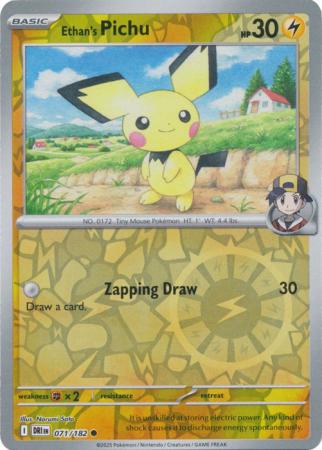 Ethan's Pichu - 071/182 - Common [sv10-071] [Reverse Holo]