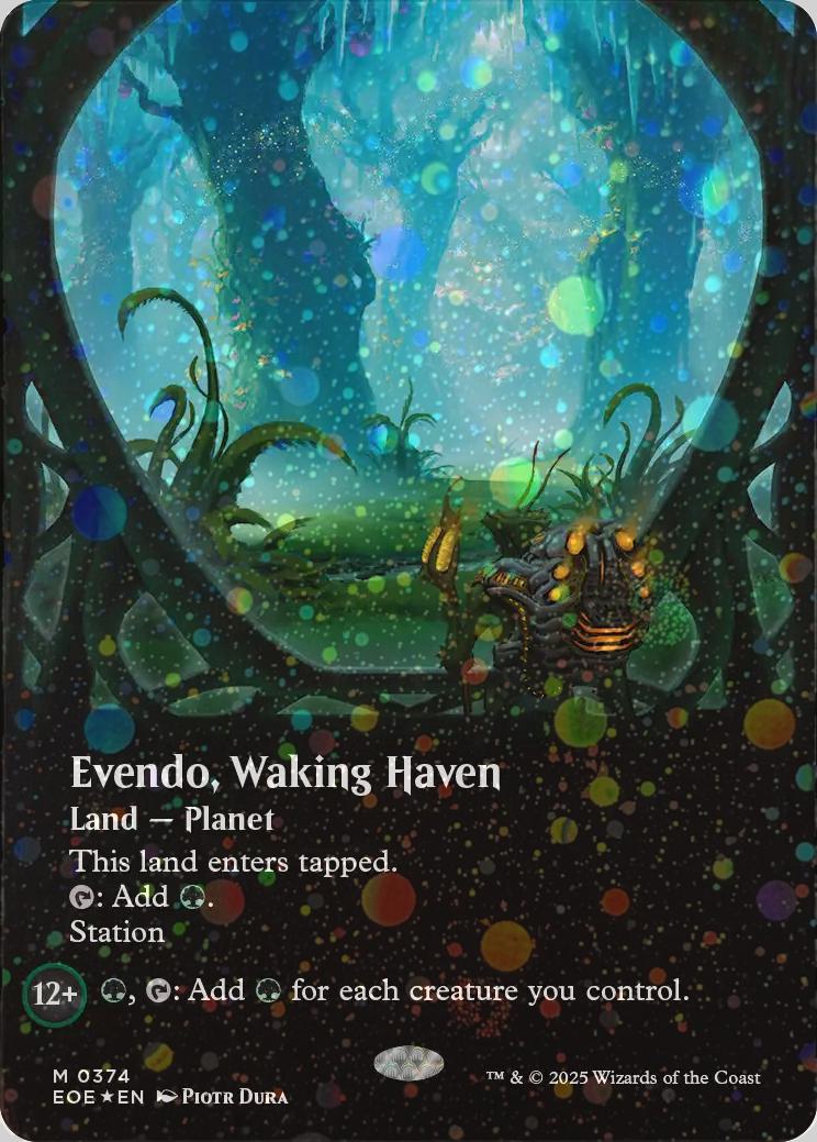 Evendo, Waking Haven [374] [Borderless] [Viewport] [Edge of Eternities] [Galaxy Foil]